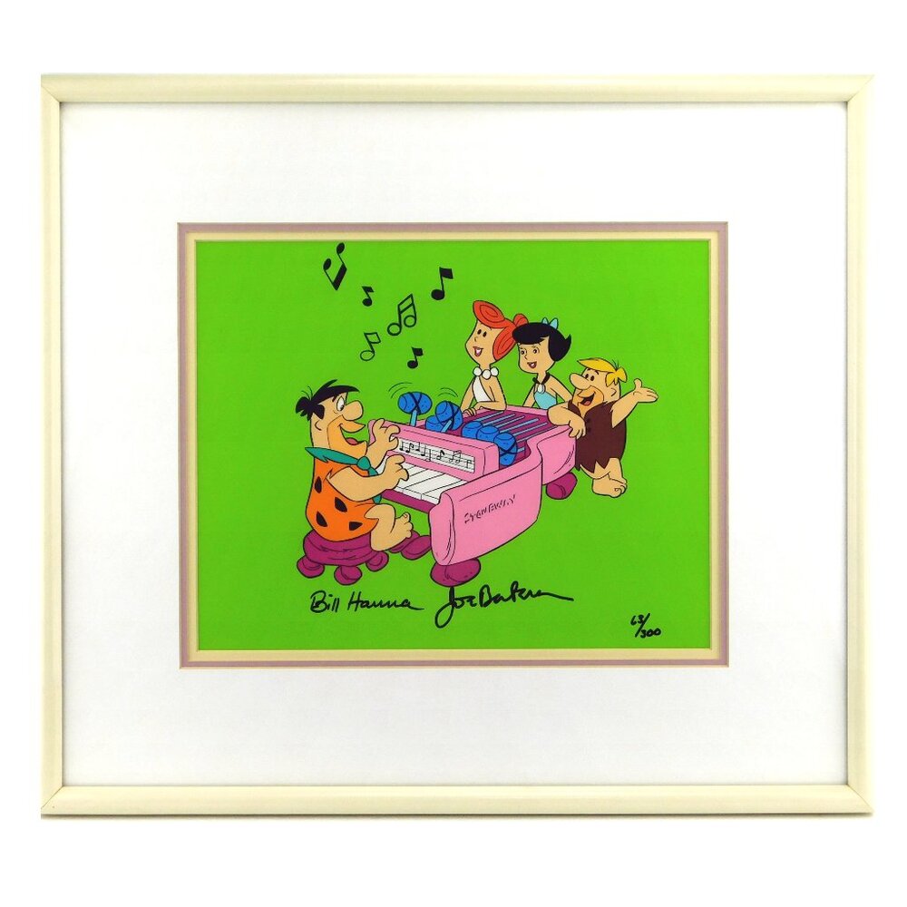 Flintstones Cel STONEWAY Hanna Barbera Steinway Piano Signed Limited Edition Art